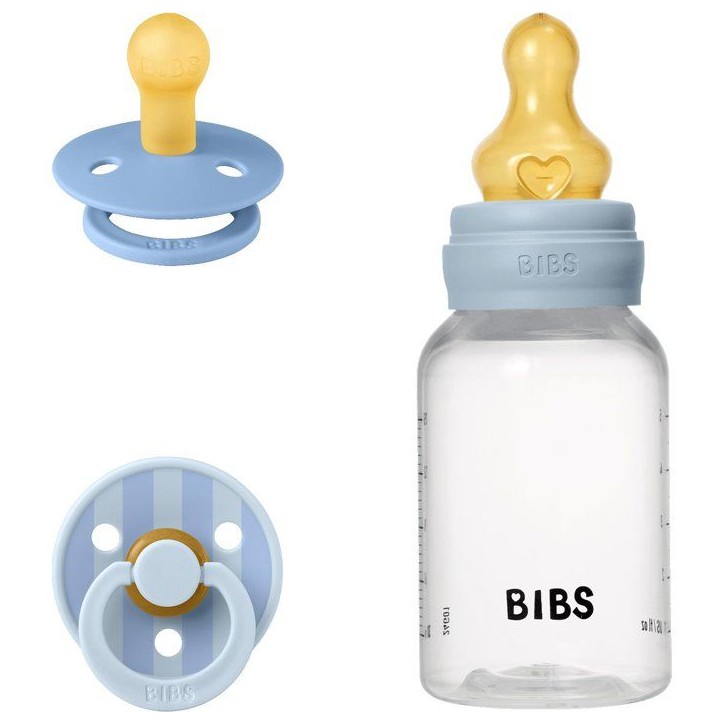 Coffret cadeau bébé - BIBS Baby Sprinkle - Embout rond - T1 - Baby Blue Coffret cadeau bébé - BIBS Baby Sprinkle - Embout rond - T1 - Baby Blue