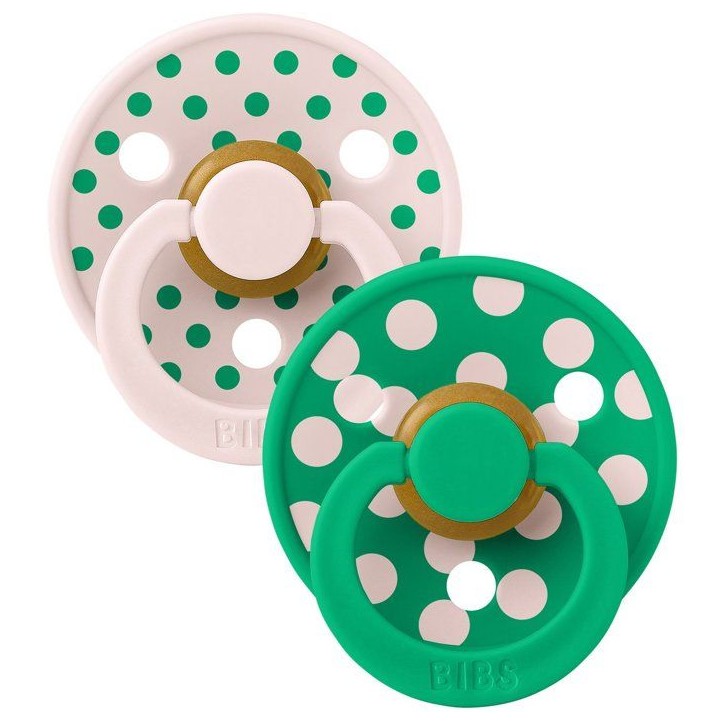 Sucette bébé - BIBS Studio Colour - Ronde - T1 - Caoutchouc naturel - Petal Cactus - Pack de 2 Sucette bébé - BIBS Studio Colour - Ronde - T1 - Caoutchouc naturel - Petal Cactus - Pack de 2