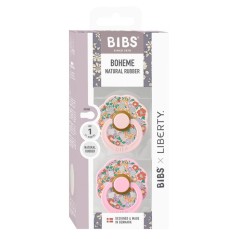 Sucette bébé - BIBS x Liberty - Boheme - Ronde - T1 - Caoutchouc nat