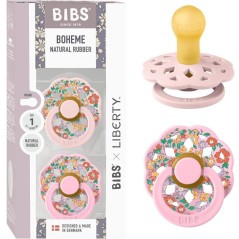 Sucette bébé - BIBS x Liberty - Boheme - Ronde - T1 - Caoutchouc nat