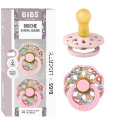 Sucette bébé - BIBS x Liberty - Boheme - Ronde - T2 - Caoutchouc nat