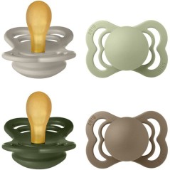 Pack sucettes - BIBS Supreme - Symétrique - T1 - Caoutchouc naturel -