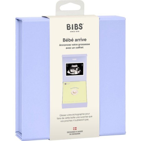 Coffret souvenir bébé - BIBS “Bébé est en route” - T1 - Ivory