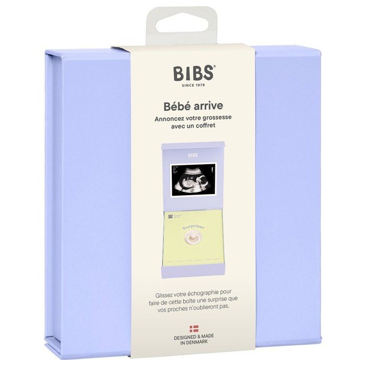 Coffret souvenir bébé - BIBS “Bébé est en route” - T1 - Ivory