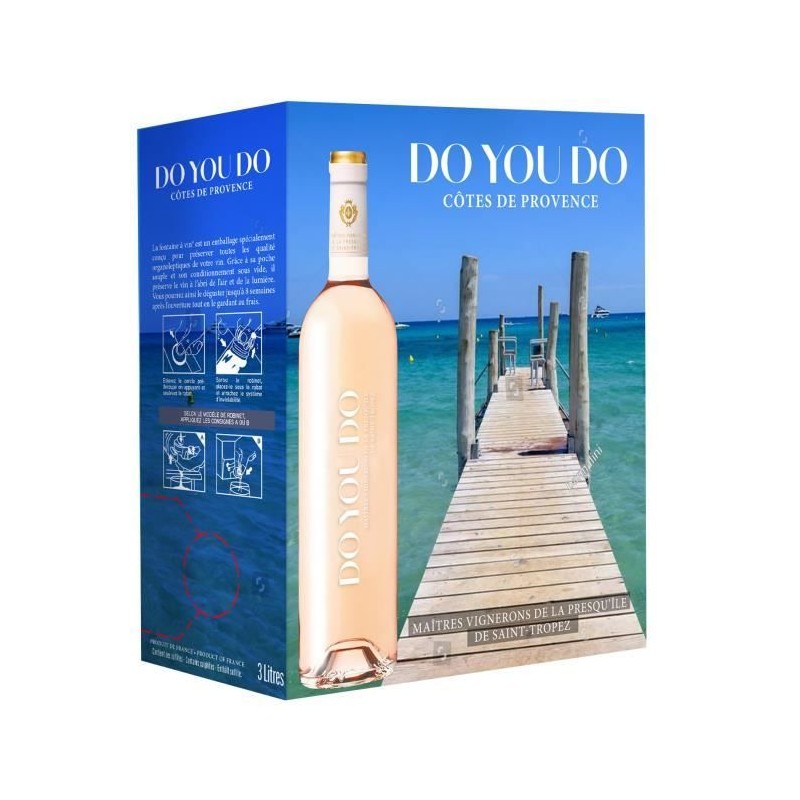 Double magnum Bag in Box Do You Do Côtes de Provence - Vin rosé de P