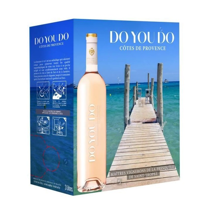 Double magnum Bag in Box Do You Do Côtes de Provence - Vin rosé de Provence-Alpes-Côte d'Azur