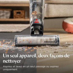BISSELL CrossWave Omniforce - Aspirateur Balai Laveur sans Fil - Aspir