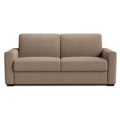Canapé convertible express JOHN - 3 places - Tissu beige - 190 x 100