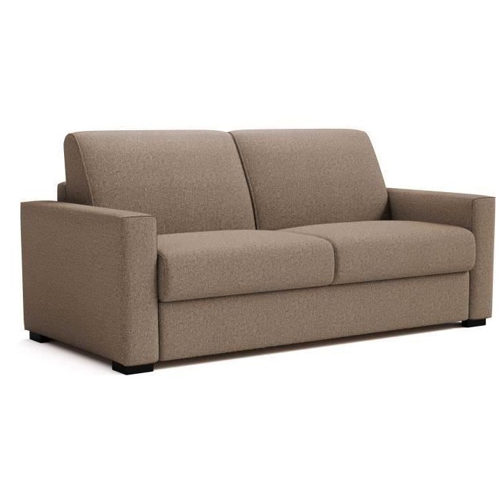 Canapé convertible express JOHN - 3 places - Tissu beige - 190 x 100 x 87 cm Canapé convertible express JOHN - 3 places - Tissu beige - 190 x 100 x 87 cm