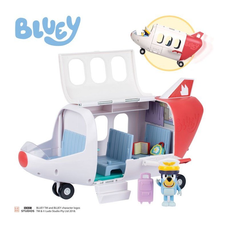 Véhicule - BLUEY - Avion Jet - Figurine incluse - Accessoires