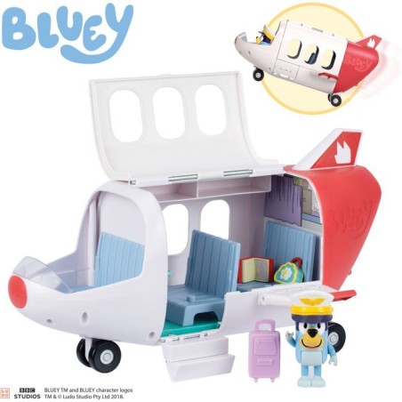 Véhicule - BLUEY - Avion Jet - Figurine incluse - Accessoires