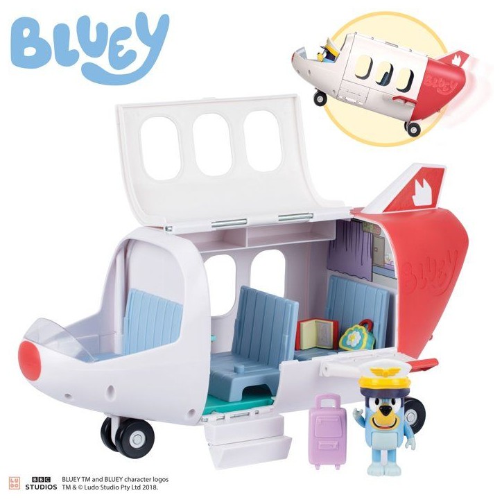 Véhicule - BLUEY - Avion Jet - Figurine incluse - Accessoires