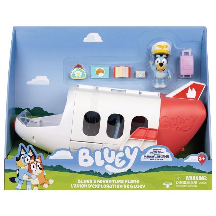 Véhicule - BLUEY - Avion Jet - Figurine incluse - Accessoires