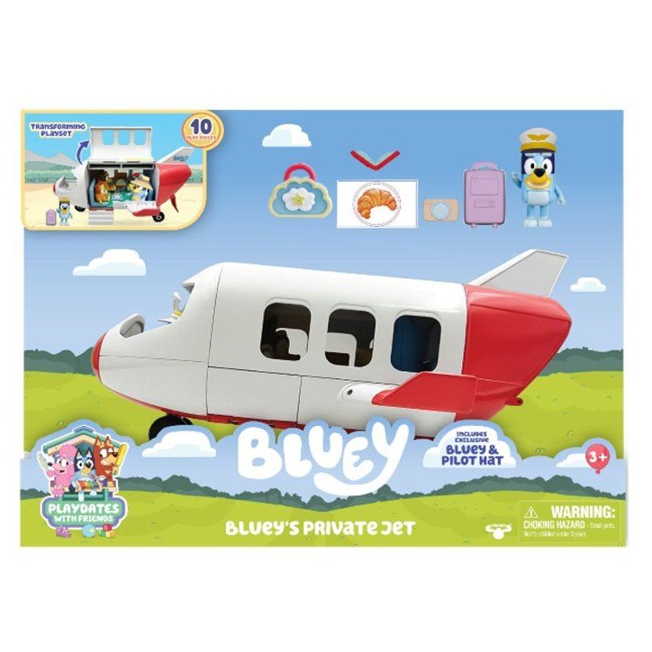 Véhicule - BLUEY - Avion Jet - Figurine incluse - Accessoires