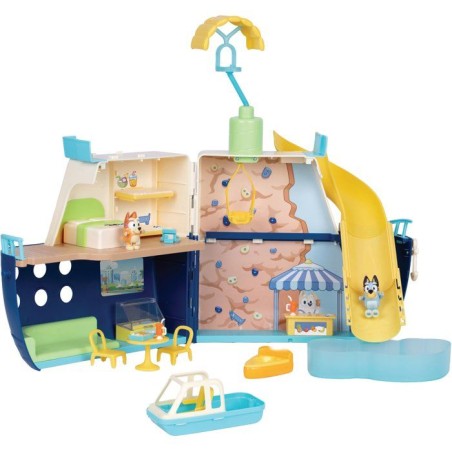 Playset - BLUEY - Bateau de croisiere - 6 zones de jeu - Activités