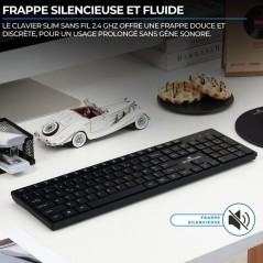 Pack clavier souris sans fil - ULTRA FIN - BLUESTORK - PACK-WL-OFFSLIM/FR - AZERTY