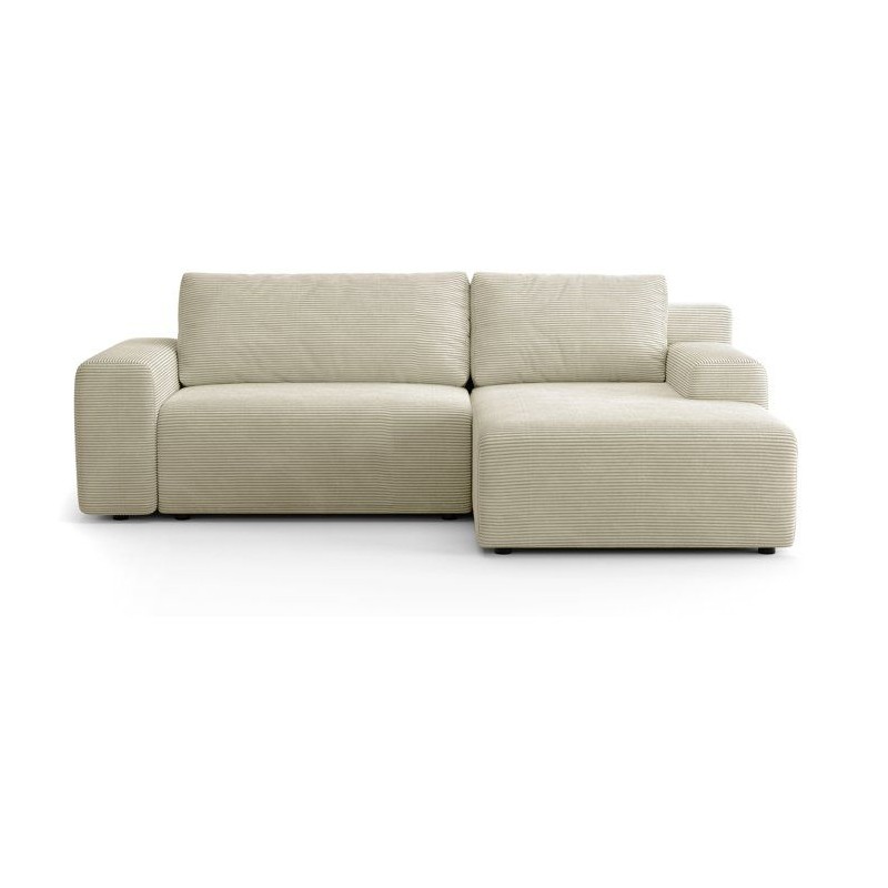 Canapé d'angle convertible réversible - 5 places - BOMBEY - Velours