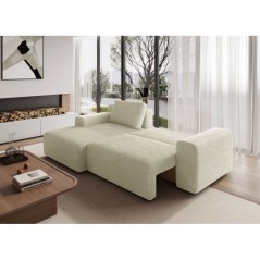 Canapé d'angle convertible réversible - 5 places - BOMBEY - Velours