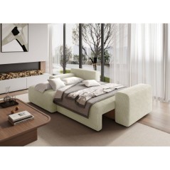 Canapé d'angle convertible réversible - 5 places - BOMBEY - Velours