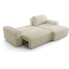 Canapé d'angle convertible réversible - 5 places - BOMBEY - Velours