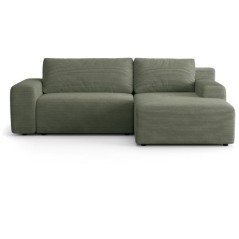Canapé d'angle convertible réversible - 5 places - BOMBEY - Velours