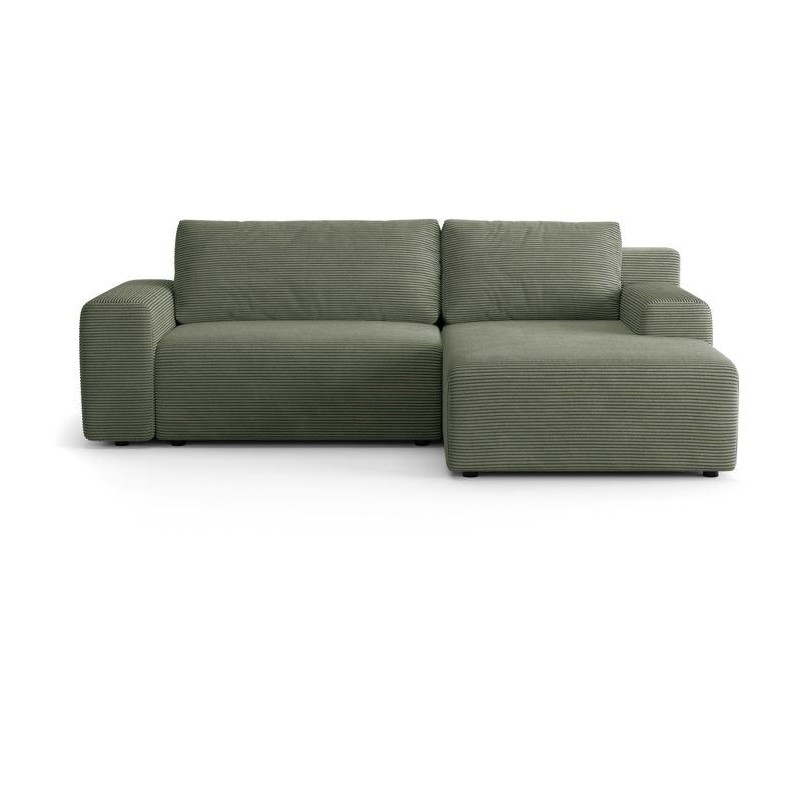 Canapé d'angle convertible réversible - 5 places - BOMBEY - Velours