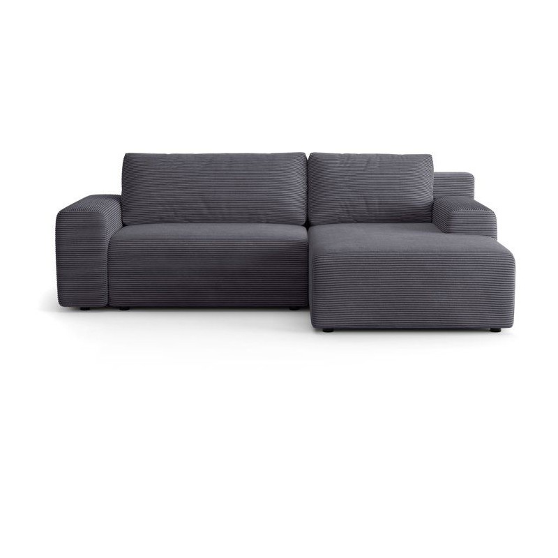 Canapé d'angle convertible réversible - 5 places - BOMBEY - Velours
