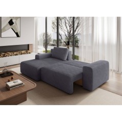 Canapé d'angle convertible réversible - 5 places - BOMBEY - Velours