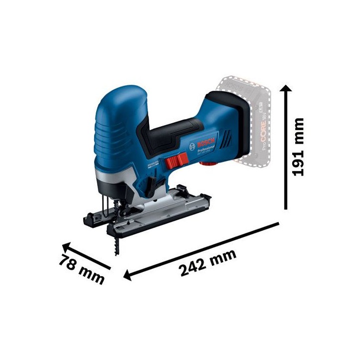 Bosch Professional GST 18V-125 S solo Scie sauteuse sans fil 06015B2001 sans batterie, sans chargeur 18 V