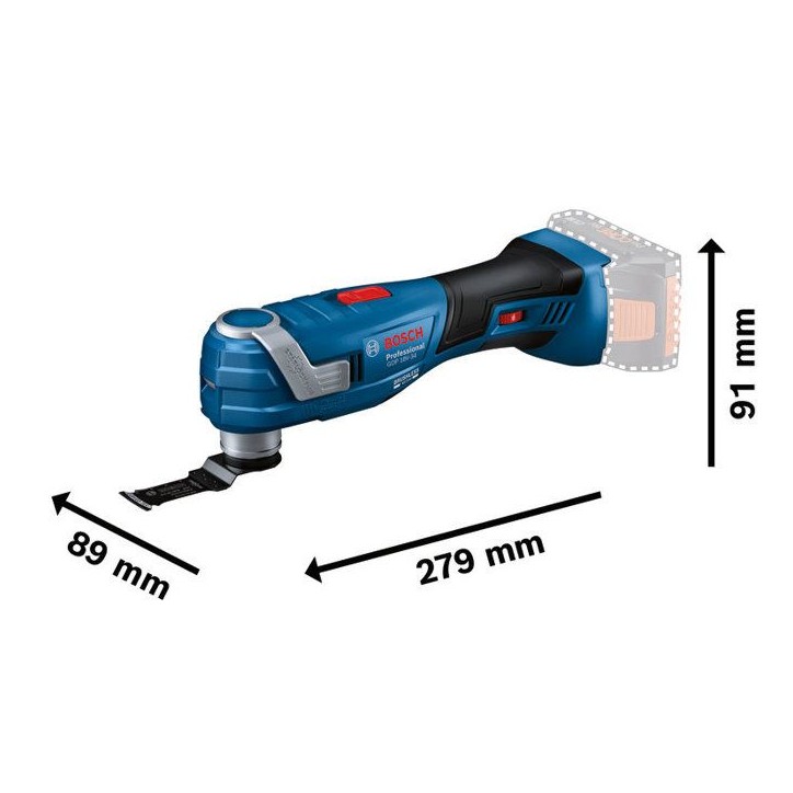 Outil oscillant 18V GOP 18V-34 (Sans batteri ni chargeur) + kit accessoires en coffret L-BOXX - BOSCH - 06018G2002