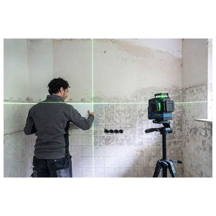 Laser - BOSCH PROFESSIONAL - GLL 12V-100-33 CG - 3 lignes laser vertes - Portée 100 m - Précision 0,3 mm