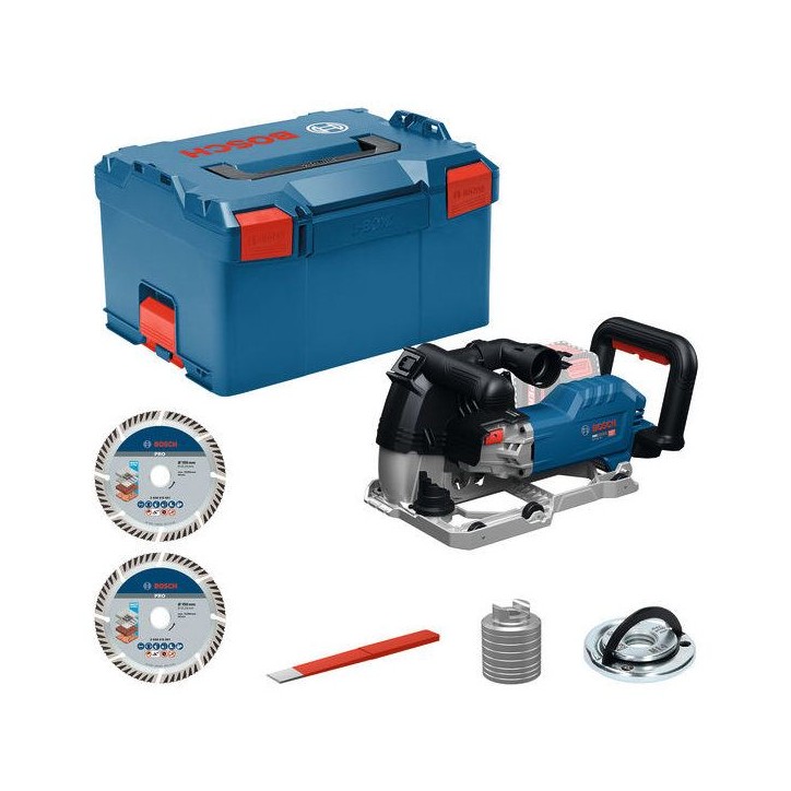 Rainureuse a béton BOSCH PROFESSIONAL - GNF18V-40 - Coupe 2 mm – 3,9 cm - Avec pieces + outil de fendage + 2 disques