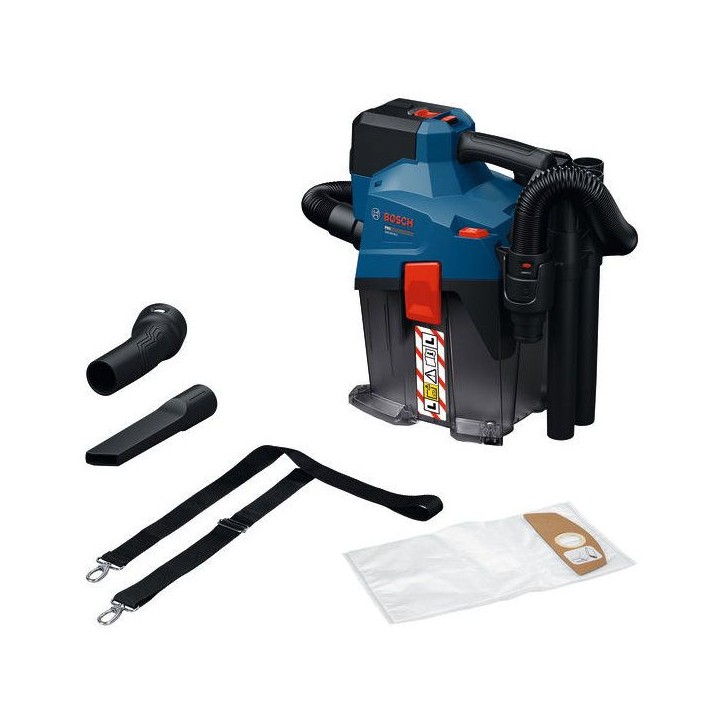 Aspirateur sans fil BOSCH PROFESSIONAL - GAS18V-6LS - 18 V - 4,5L - 3000 cm² - 36 l/s - Avec accessoires