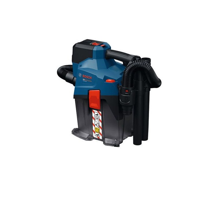 Aspirateur sans fil BOSCH PROFESSIONAL - GAS18V-6LS - 18 V - 4,5L - 3000 cm² - 36 l/s - Avec accessoires