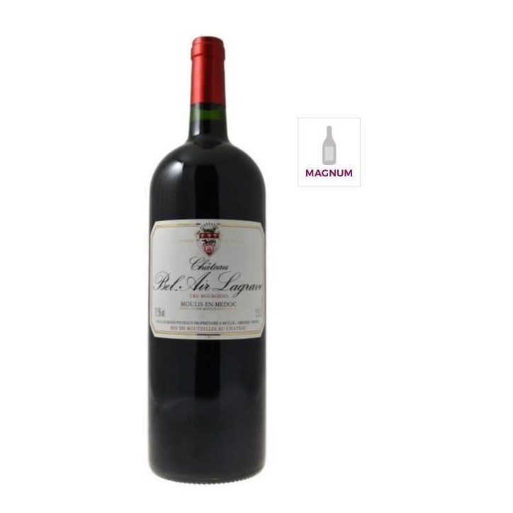 Château Bel Air Lagrave 1994- Moulis en Médoc-Vin Rouge de Bordeaux Magnum