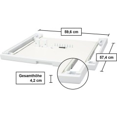 Kit de superposition BOSCH WTZ11400 - Plateau coulissant - L60cm - Bla