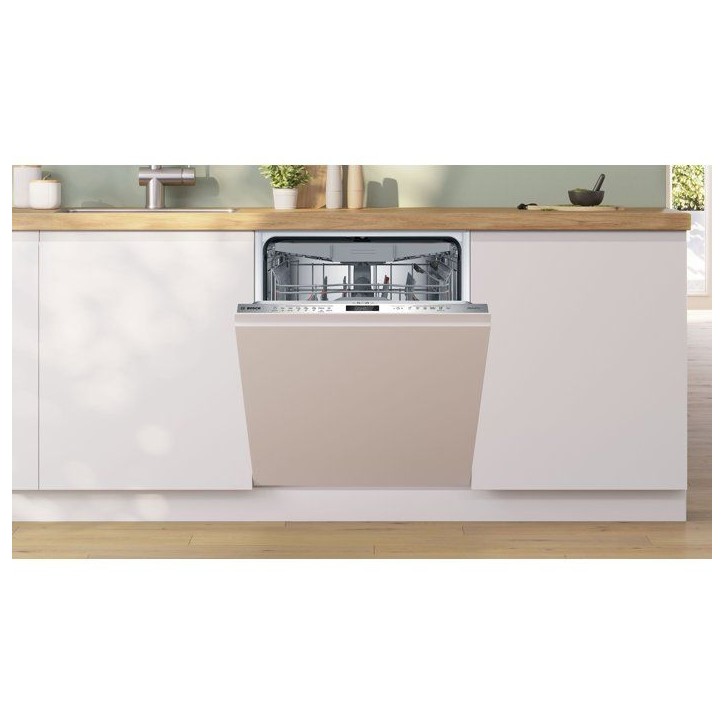 Lave-vaisselle tout encastrable BOSCH SMH6ECX21E SER6 - 14 couverts - Induction - L60cm - 42 dB - tiroir a couverts - Inox Lave-vaisselle tout encastrable BOSCH SMH6ECX21E SER6 - 14 couverts - Induction - L60cm - 42 dB - tiroir a couverts - Inox