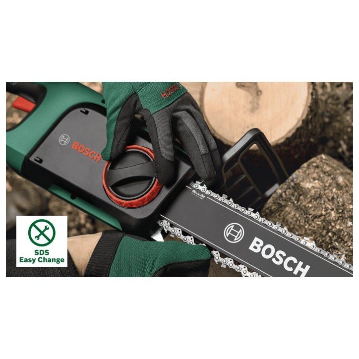 [Produit neuf - emballage abîmé] Tronçonneuse Bosch - UniversalChain 40 (1800W, coupe 40cm , vitesse de chaîne12 m/s) + huil