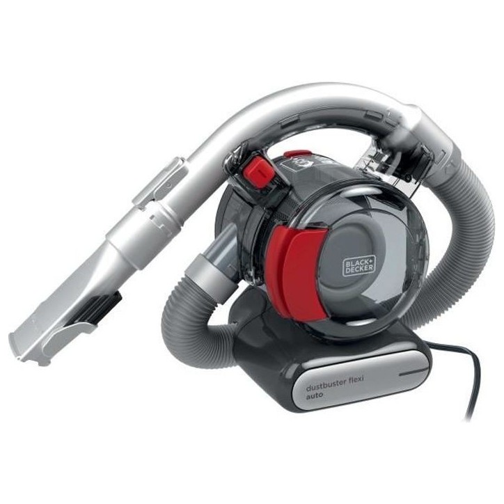 BLACK+DECKER PD1200AV Dustbuster Flexi Auto - Aspirateur a main 12V - Connexion voiture - action cyclonique