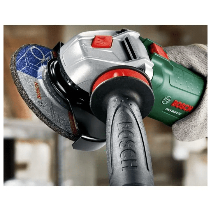 [Produit neuf - emballage abîmé] Meuleuse a main Bosch - PWS 850-125 + AVH + Disque diamanté - 06033A270C