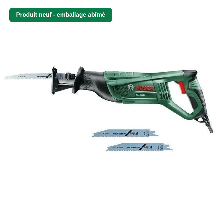 [Produit neuf - emballage abîmé] Scie sabre BOSCH PSA 7100 E - 710W - Capacité de coupe 150mm - Changement de lame SDS