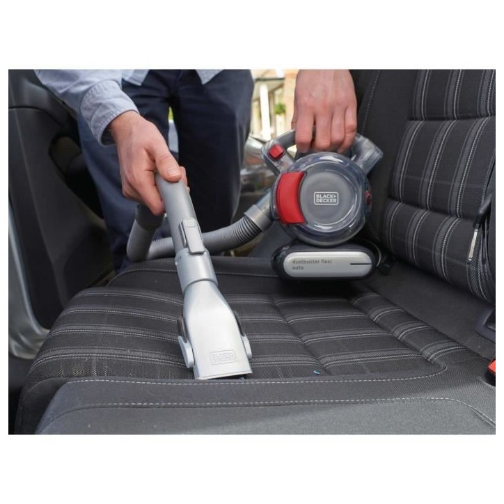 BLACK+DECKER PD1200AV Dustbuster Flexi Auto - Aspirateur a main 12V - Connexion voiture - action cyclonique