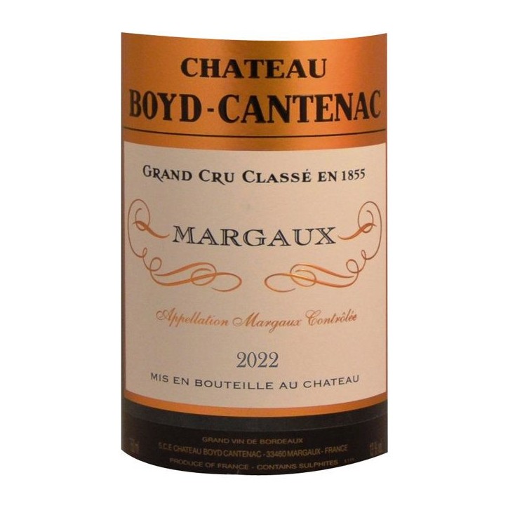 Château Boyd-Cantenac 2022 Margaux - Vin rouge de Bordeaux