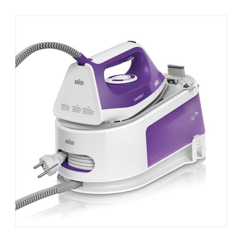 Centrale vapeur CareStyle 1 - BRAUN - IS1014VI - 6 bar - 1,5 L - Viole