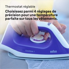 Centrale vapeur CareStyle 1 - BRAUN - IS1014VI - 6 bar - 1,5 L - Violet / Blanc