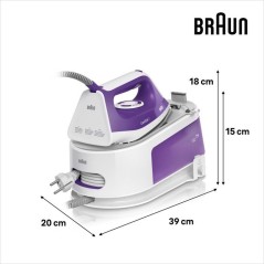 Centrale vapeur CareStyle 1 - BRAUN - IS1014VI - 6 bar - 1,5 L - Viole