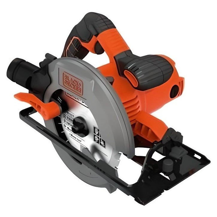 Scie circulaire filaire - BLACK+DECKER - CS1550-QS - 1500W - profondeur de coupe 66mm Scie circulaire filaire - BLACK+DECKER - CS1550-QS - 1500W - profondeur de coupe 66mm