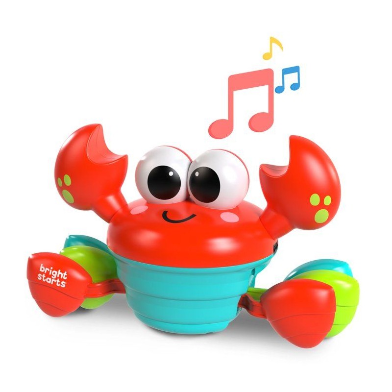BRIGHT STARTS Crabe qui marche, Jouet bébé 6M+, jouet musical, jouet