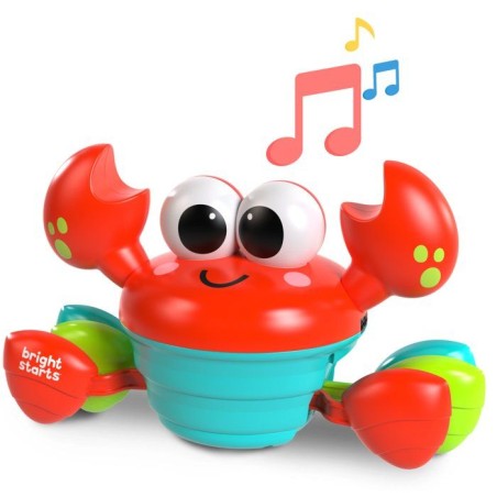 BRIGHT STARTS Crabe qui marche, Jouet bébé 6M+, jouet musical, jouet