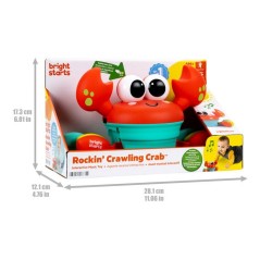 BRIGHT STARTS Crabe qui marche, Jouet bébé 6M+, jouet musical, jouet